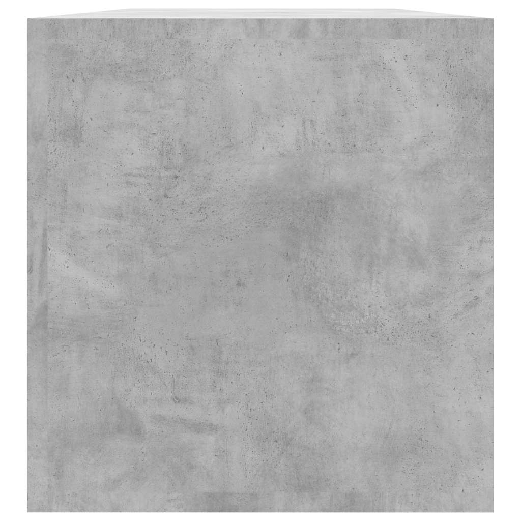 Schallplatten-Aufbewahrungsbox Betongrau 71x34x36 cm