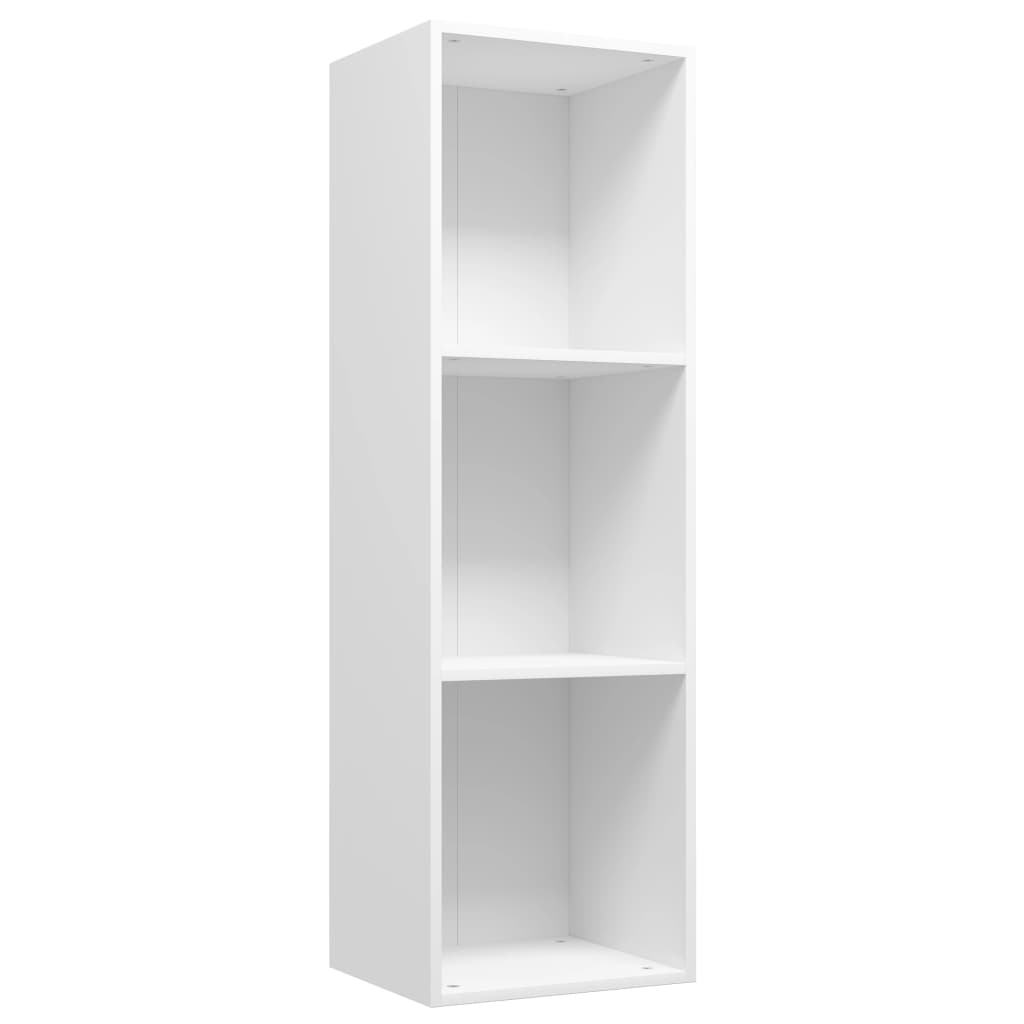 Bibliothèque/meuble TV blanc 36x30x114 cm matériau bois