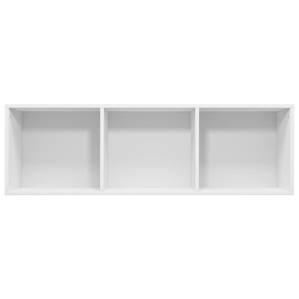 Bibliothèque/meuble TV blanc 36x30x114 cm matériau bois