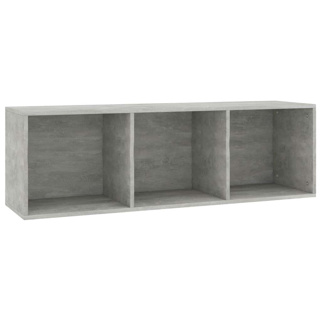 Bibliothèque/meuble TV gris béton 36x30x114 cm matériau bois