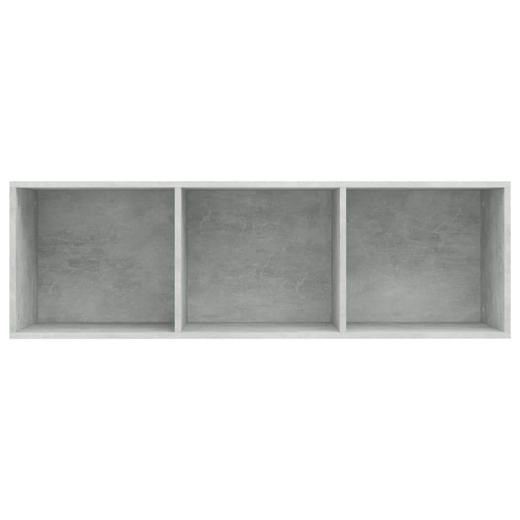 Bücherregal/TV-Schrank Betongrau 36x30x114 cm Holzwerkstoff