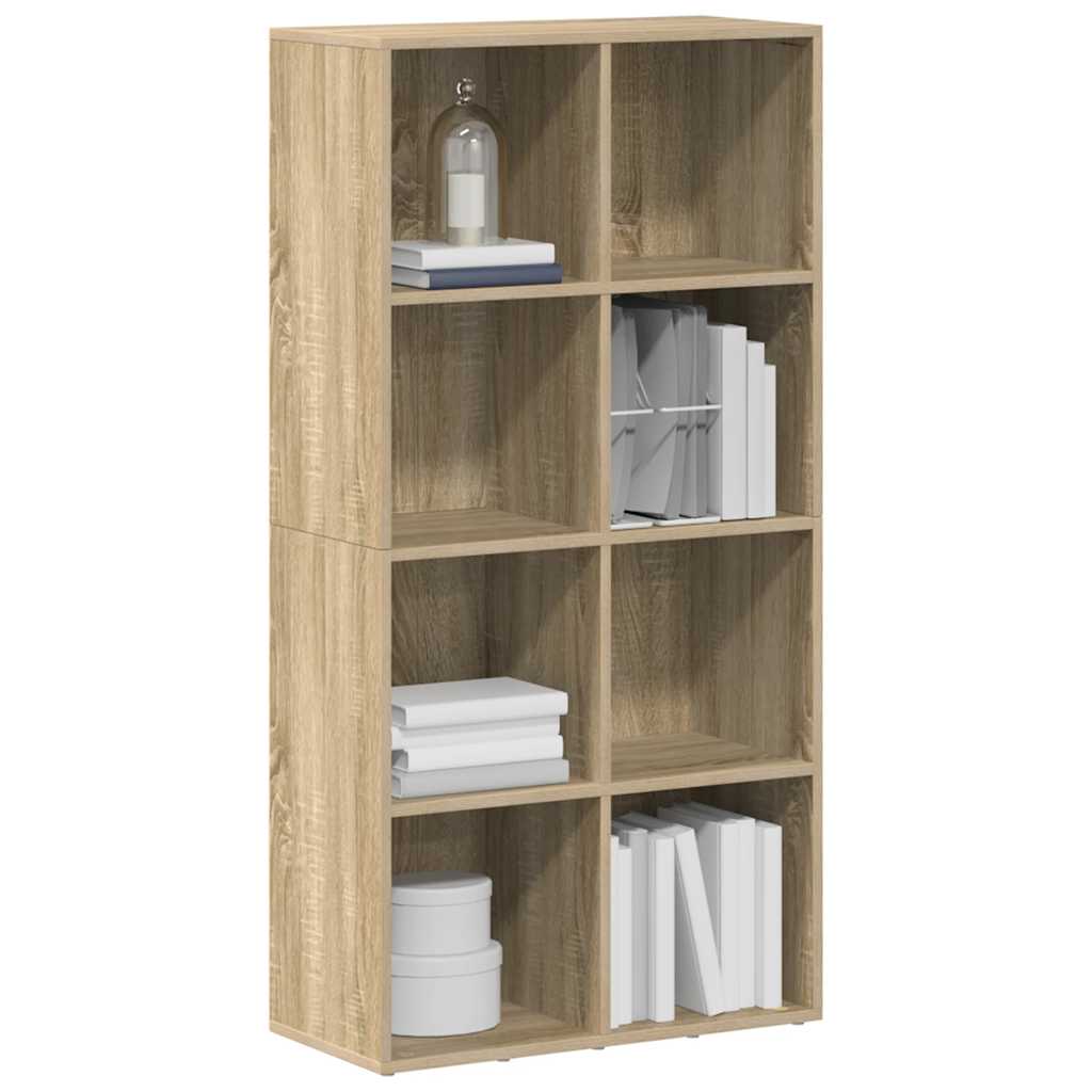 Bücherregal/Sideboard Sonoma-Eiche 66×30×130 cm Holzwerkstoff