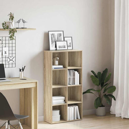 Bücherregal/Sideboard Sonoma-Eiche 66×30×130 cm Holzwerkstoff
