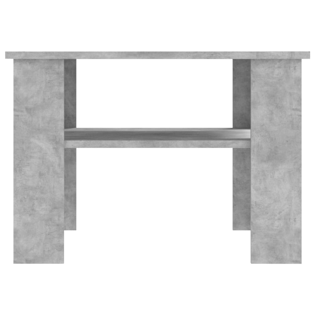 Table basse gris béton 60x60x42 cm en bois