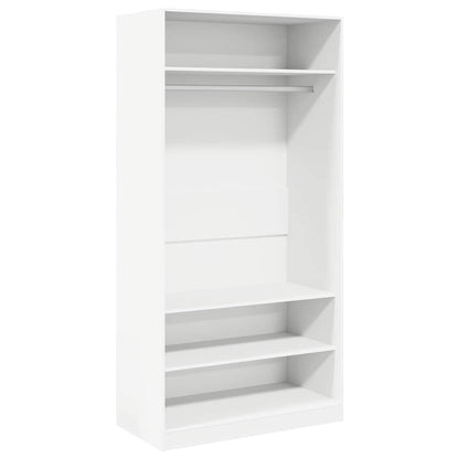 Kleiderschrank Weiß 100×50×200 cm Holzwerkstoff