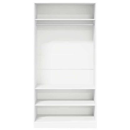 Kleiderschrank Weiß 100×50×200 cm Holzwerkstoff