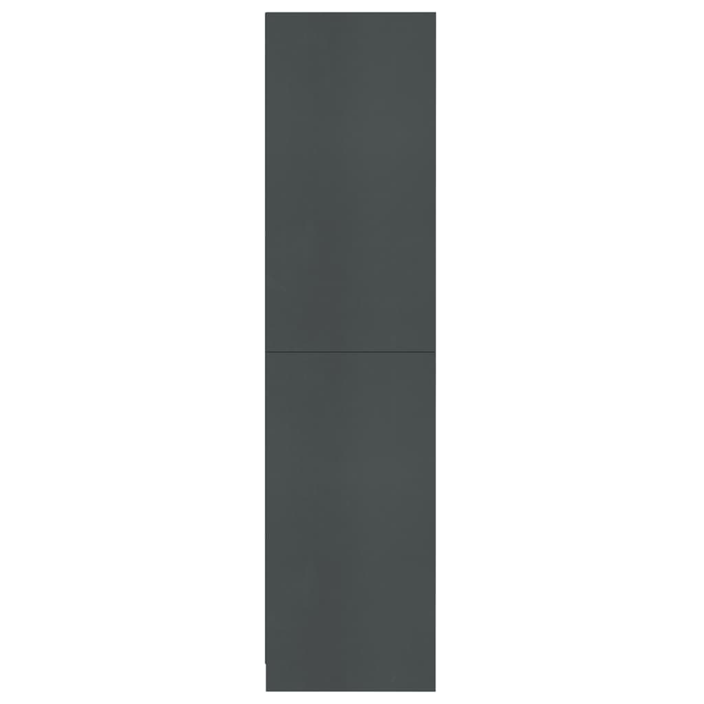 Kleiderschrank Grau 100x50x200 cm Holzwerkstoff