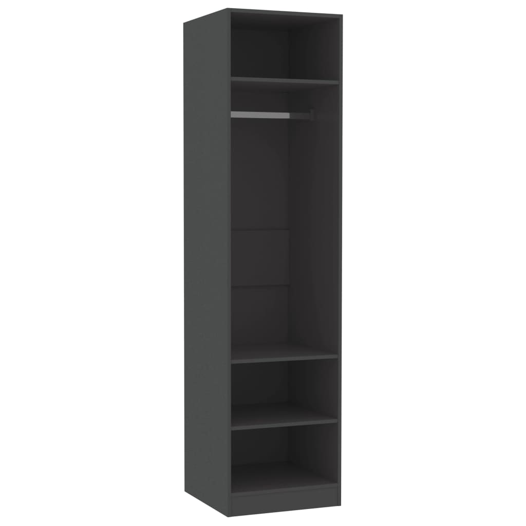 Kleiderschrank Grau 50x50x200 cm Holzwerkstoff
