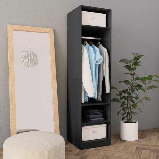 Kleiderschrank Grau 50x50x200 cm Holzwerkstoff