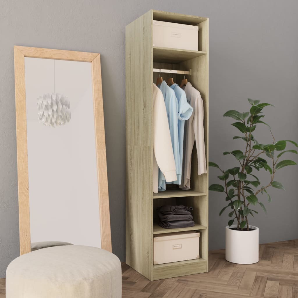 Armoire chêne Sonoma 50x50x200 cm matériau bois