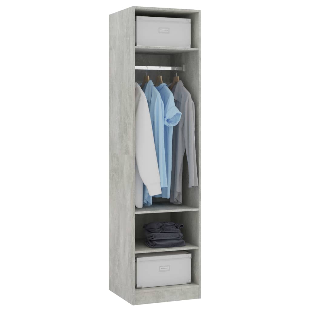 Armoire gris béton 50x50x200 cm en bois