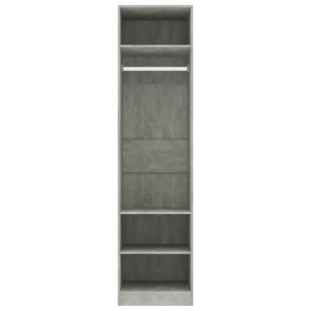 Armoire gris béton 50x50x200 cm en bois