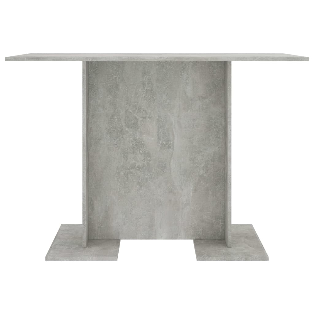 Table à manger gris béton 110x60x75 cm en bois