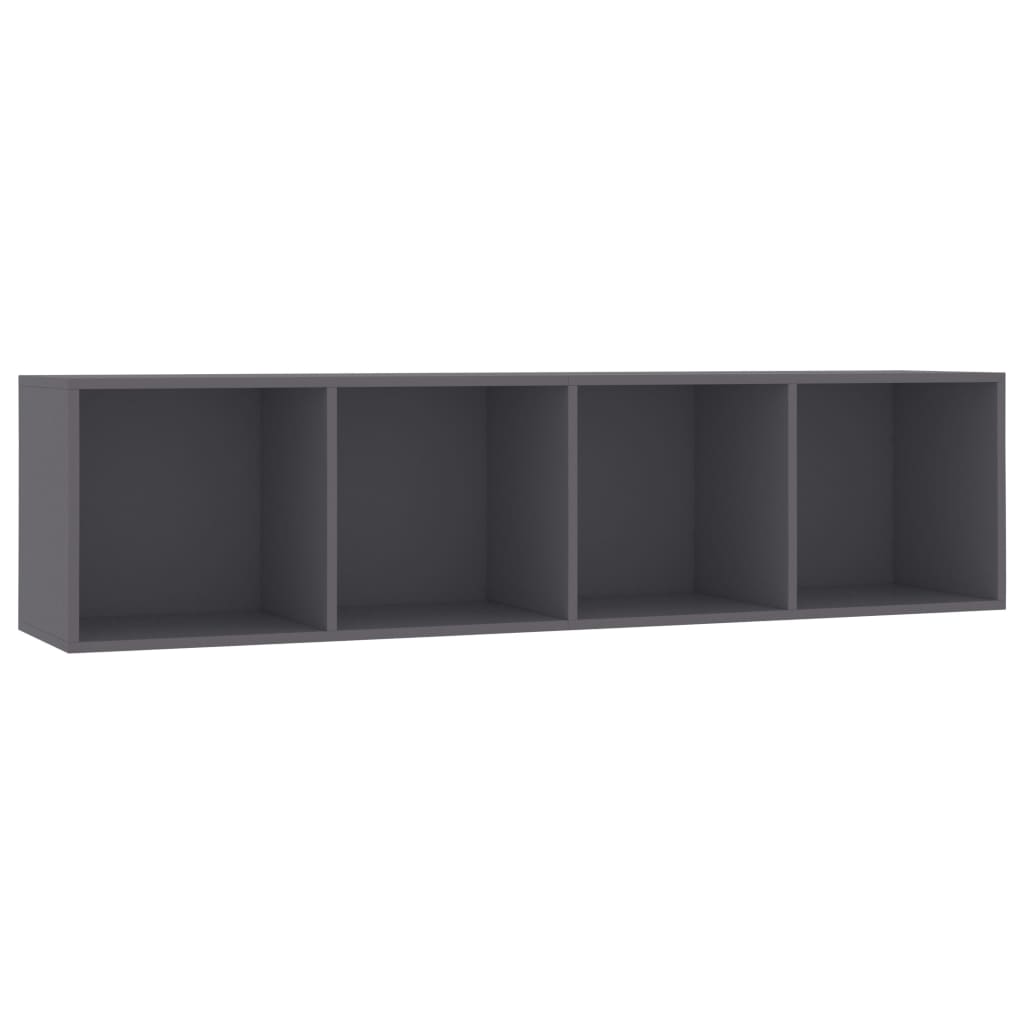 Bücherregal/TV-Schrank Grau 143×30×36 cm