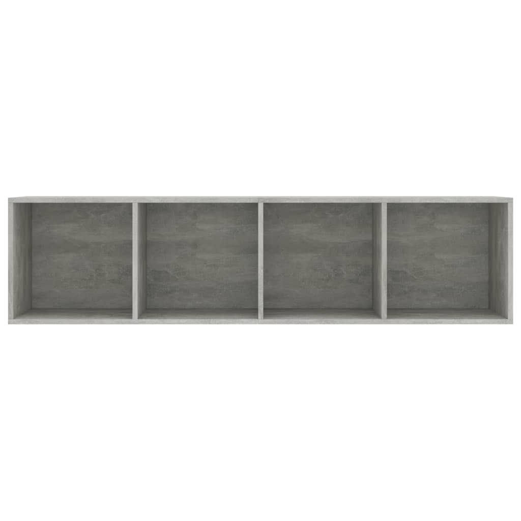 Bücherregal/TV-Schrank Betongrau 143×30×36 cm