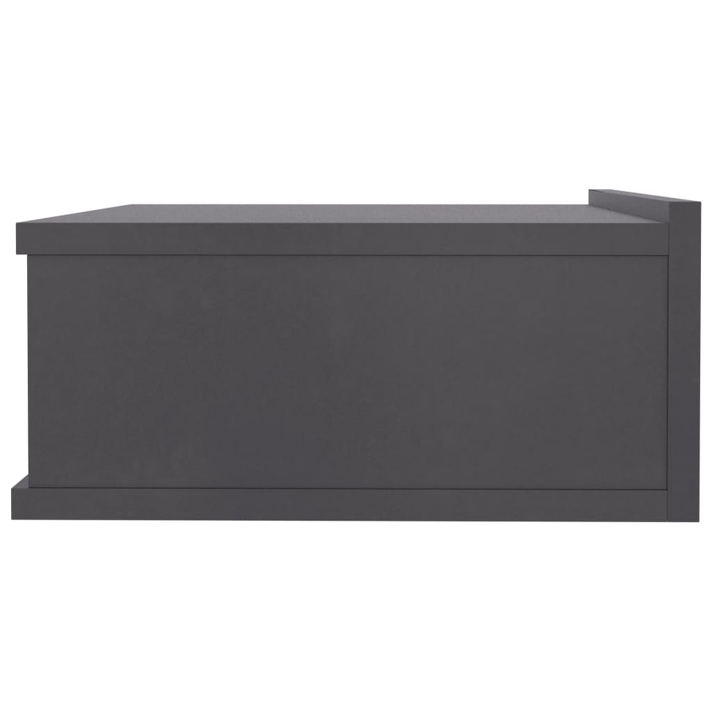 Hängende Nachttische 2 Stk. Grau 40x30x15 cm Holzwerkstoff