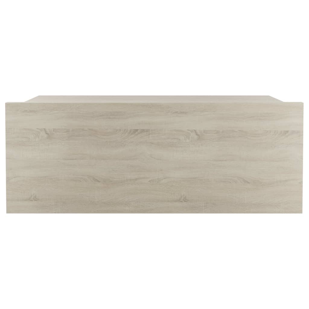 Table de chevet suspendue chêne Sonoma 40x30x15 cm matière bois