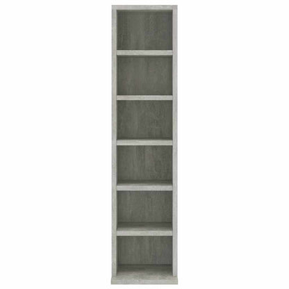 CD-Schrank Betongrau 21x20x88 cm Holzwerkstoff