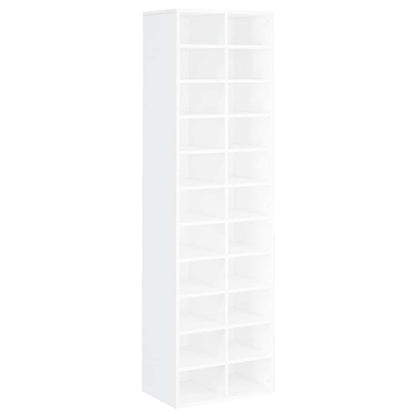 Schuhschrank Weiß 54x34x183 cm Holzwerkstoff