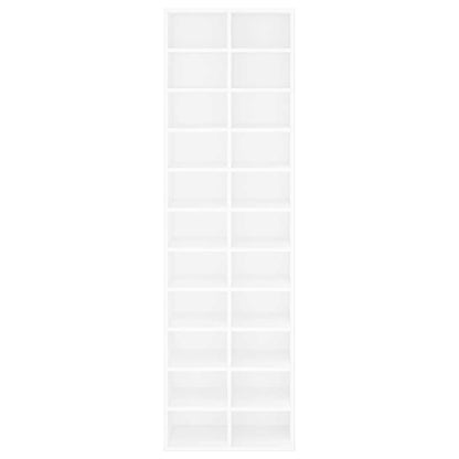 Schuhschrank Weiß 54x34x183 cm Holzwerkstoff