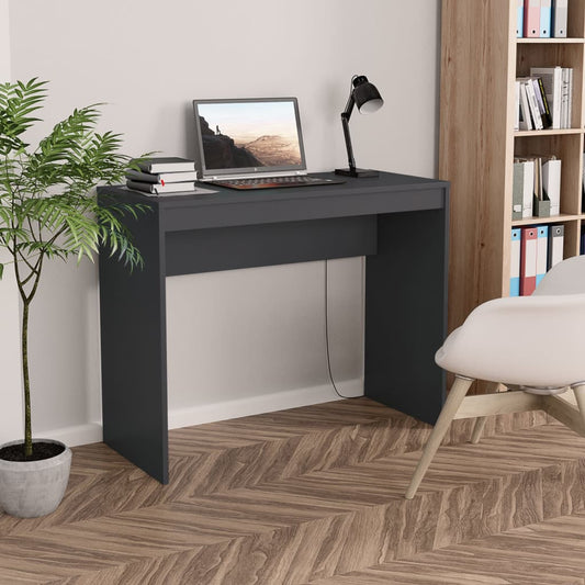 Schreibtisch Grau 90x40x72 cm Holzwerkstoff