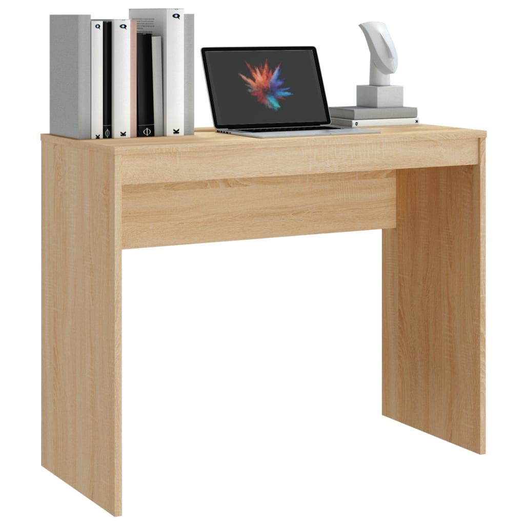 Bureau en chêne Sonoma 90x40x72 cm en bois