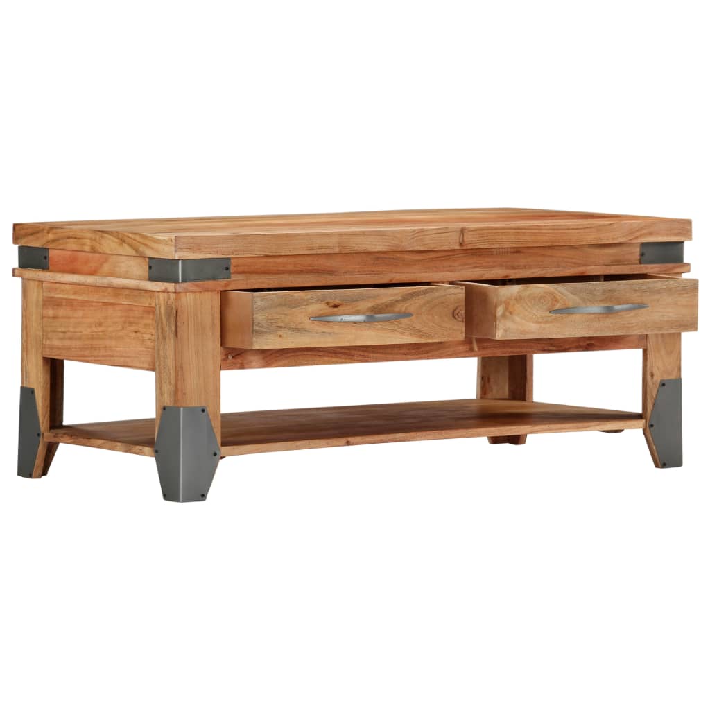 Coffee table 110x52x45 cm solid acacia wood