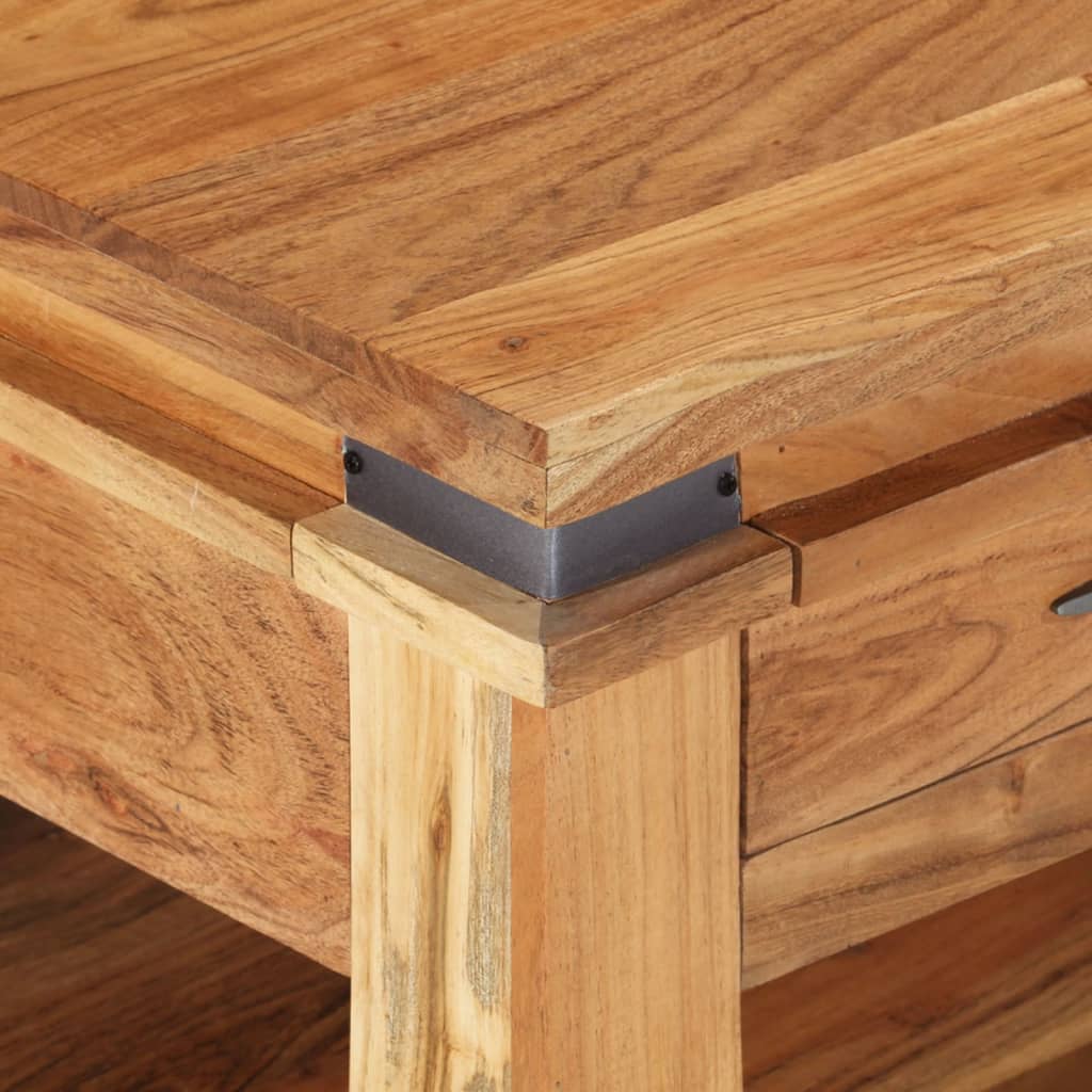 Coffee table 110x52x45 cm solid acacia wood