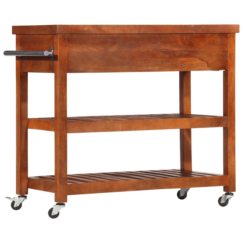 Servierwagen 100x48x89 cm Massivholz Akazie