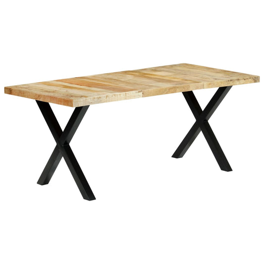 Dining table 180×90×76 cm solid mango wood