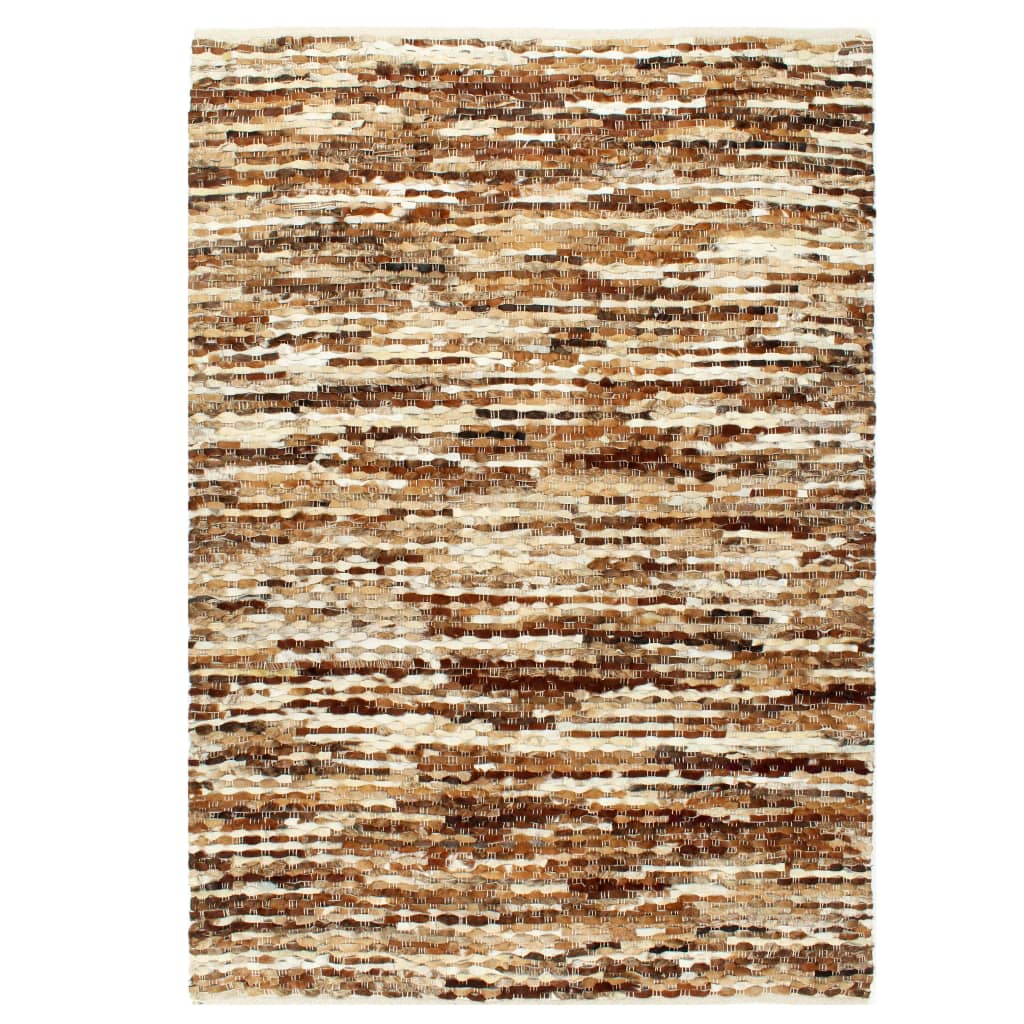 Teppich Echtes Kuhfell 160×230cm Braun/Weiß