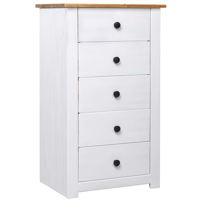 Sideboard Weiß 46x40x89 cm Kiefernholz Panama