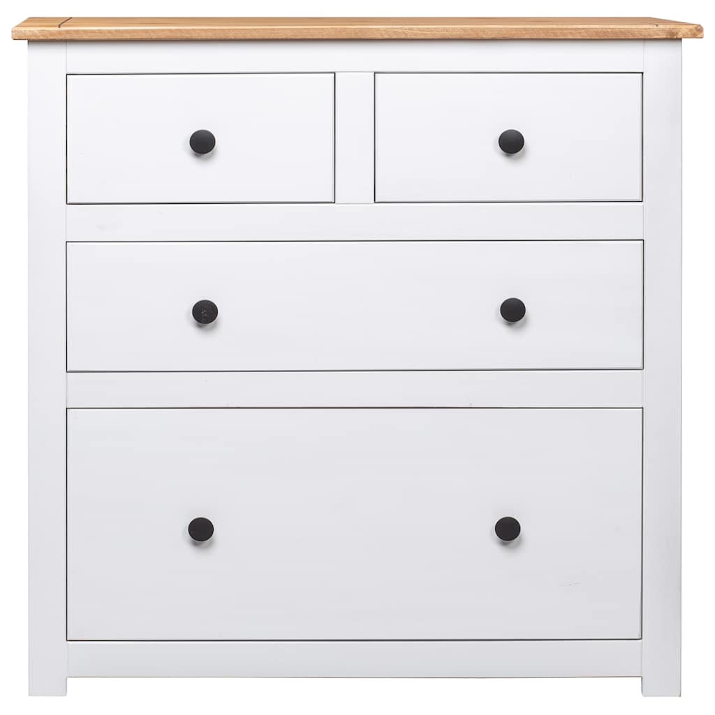 Sideboard Weiß 80x40x83 cm Kiefernholz Panama