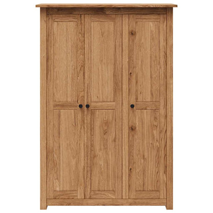 Kleiderschrank 3-Türig 118×50×171,5 cm Kiefer Panama Serie