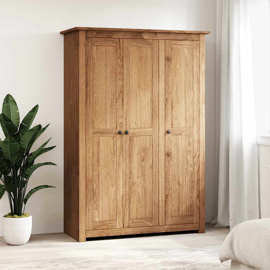 Kleiderschrank 3-Türig 118×50×171,5 cm Kiefer Panama Serie