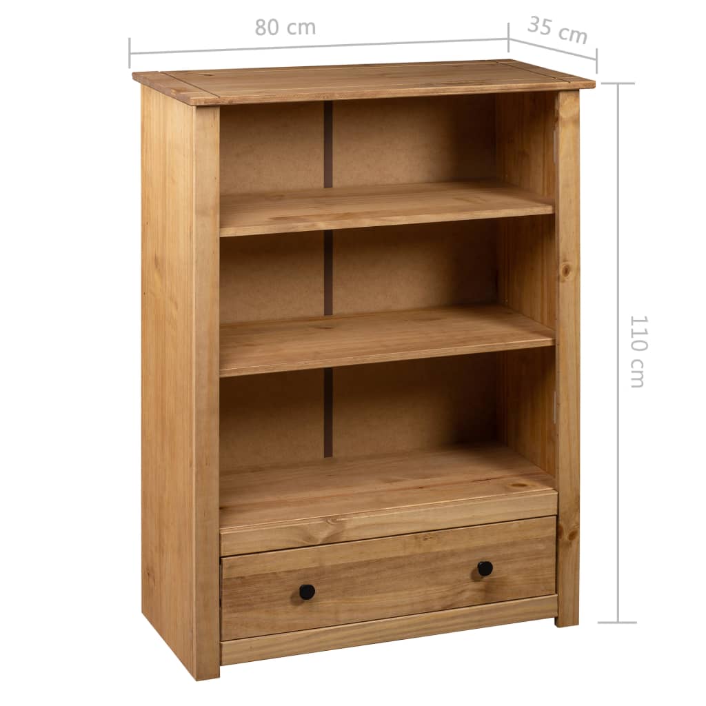 Bookshelf 80 x 35 x 110 cm solid Panama pine
