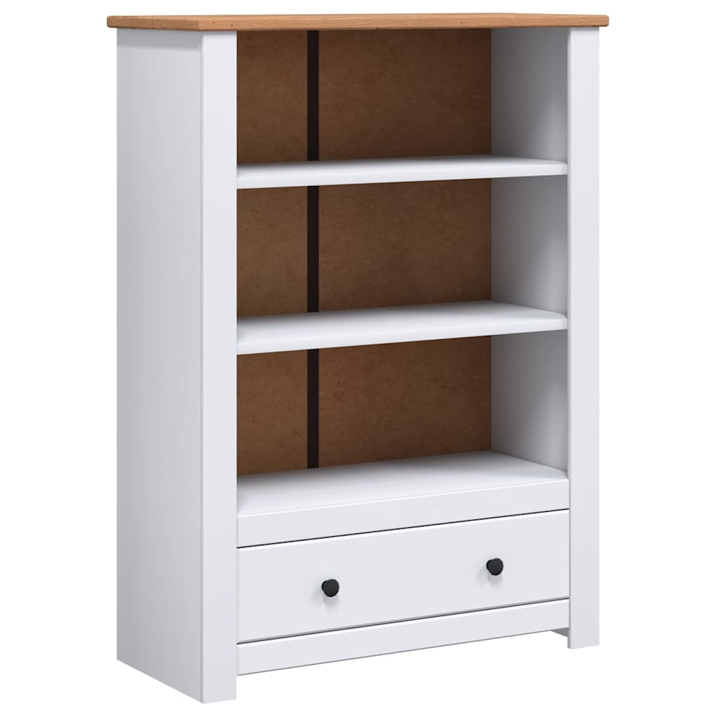 Bücherregal Weiß 80 x 35 x 110 cm Massivholz Panama-Kiefer