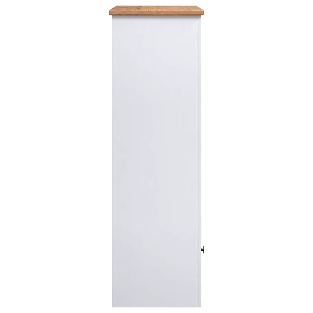 Bücherregal Weiß 80 x 35 x 110 cm Massivholz Panama-Kiefer