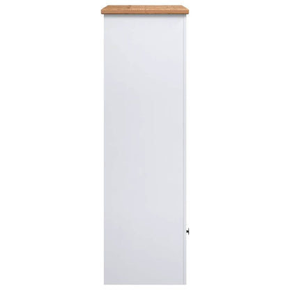 Bücherregal Weiß 80 x 35 x 110 cm Massivholz Panama-Kiefer