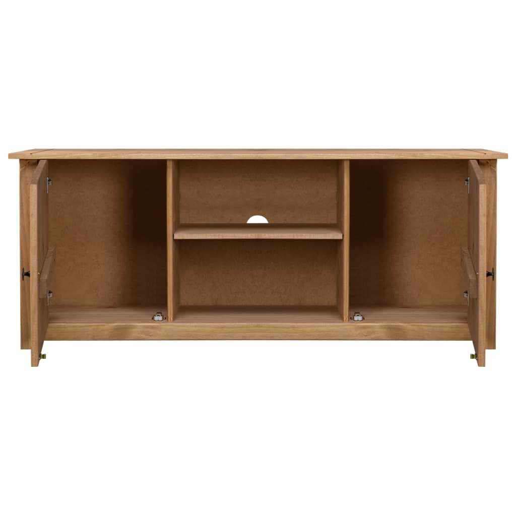 TV-Schrank 120 x 40 x 50 cm Massivholz Panama-Kiefer