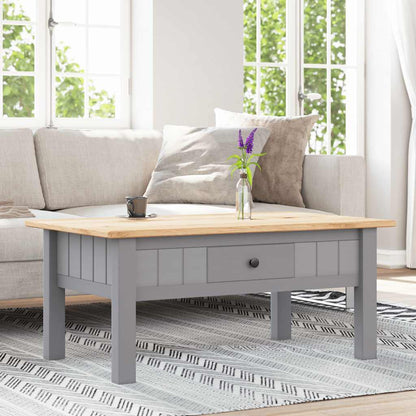 Couchtisch Grau 100x60x43,5 cm Massivholz Panama-Kiefer