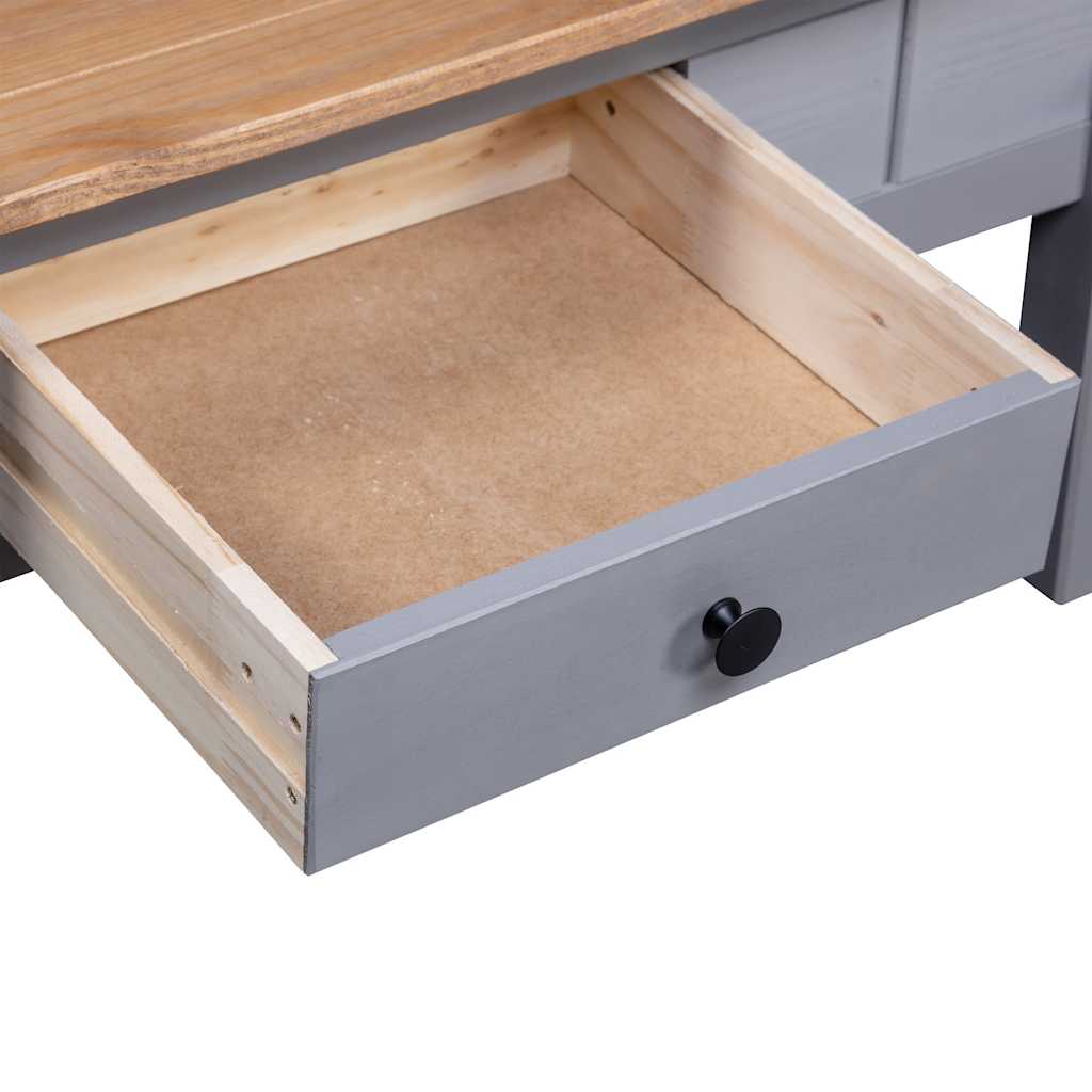 Couchtisch Grau 100x60x43,5 cm Massivholz Panama-Kiefer