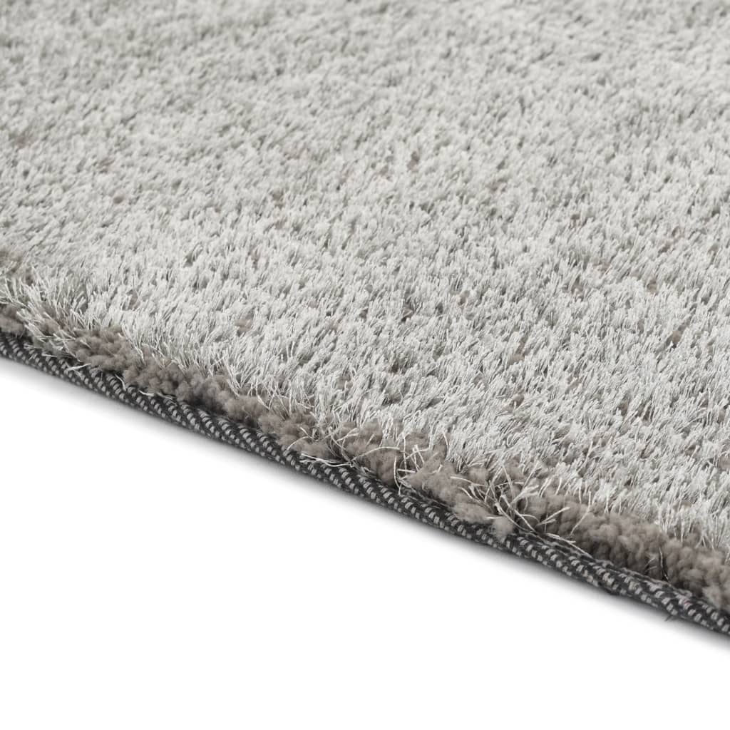 Hochflor-Teppich 80×150 cm Anthrazit