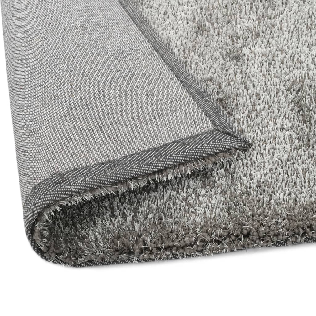 Hochflor-Teppich 80×150 cm Anthrazit