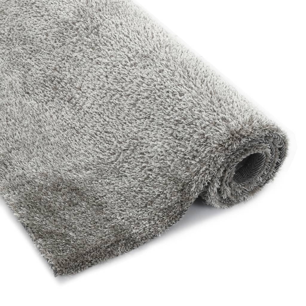 Hochflor-Teppich 80×150 cm Anthrazit