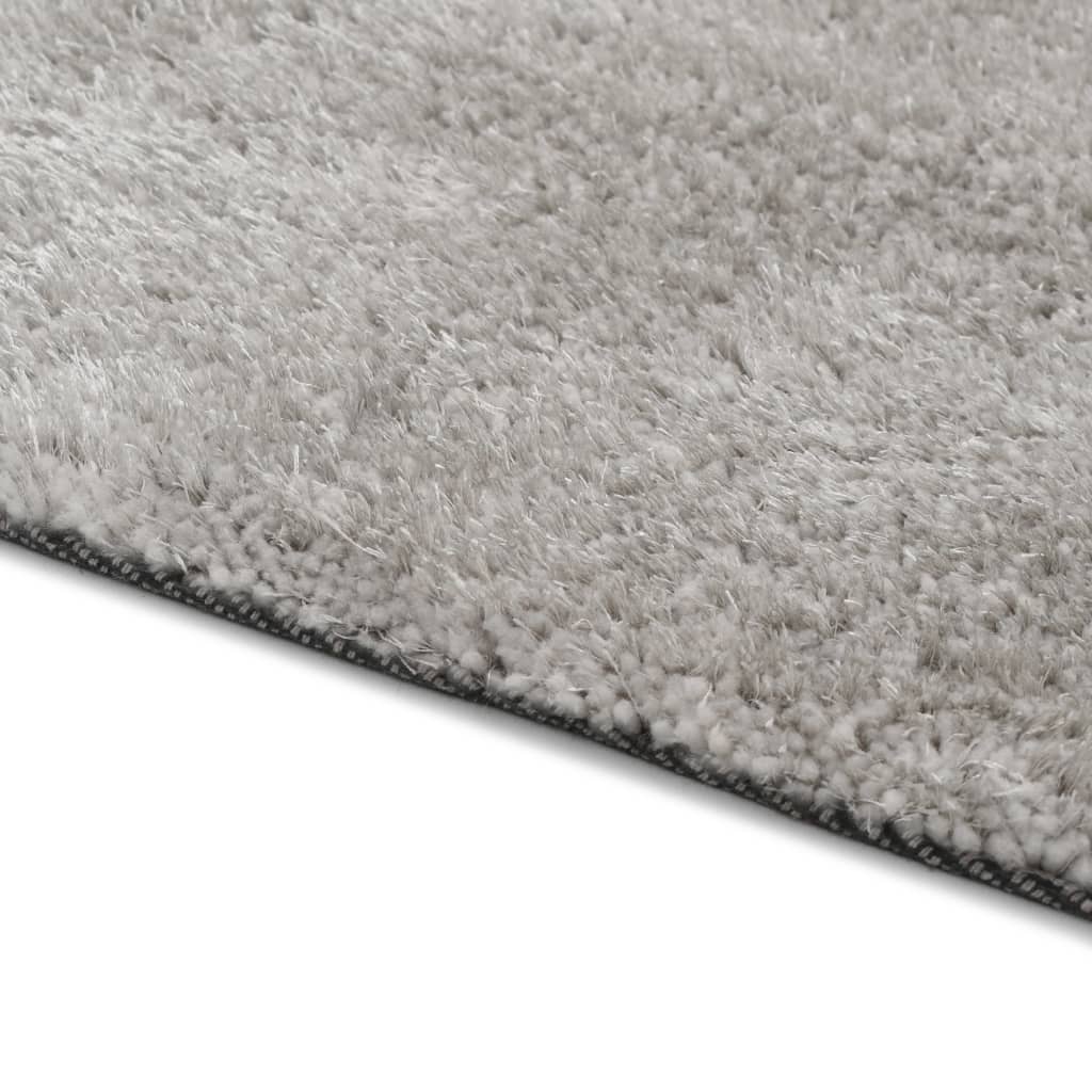 Hochflor-Teppich 80×150 cm Grau