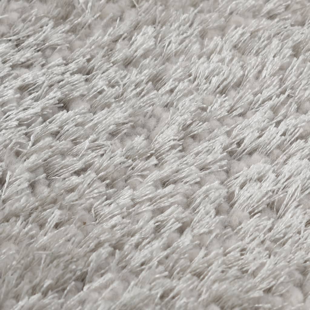 Hochflor-Teppich 80×150 cm Grau