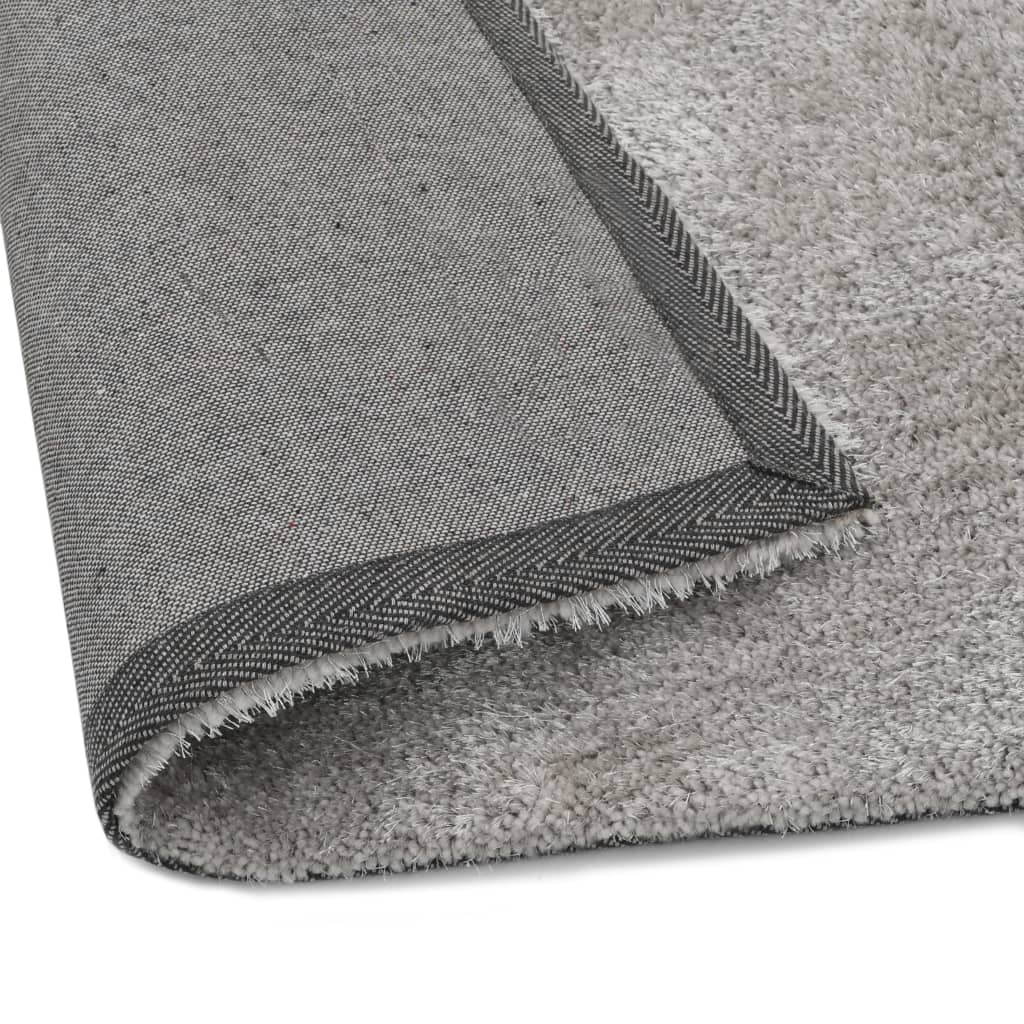 Hochflor-Teppich 80×150 cm Grau