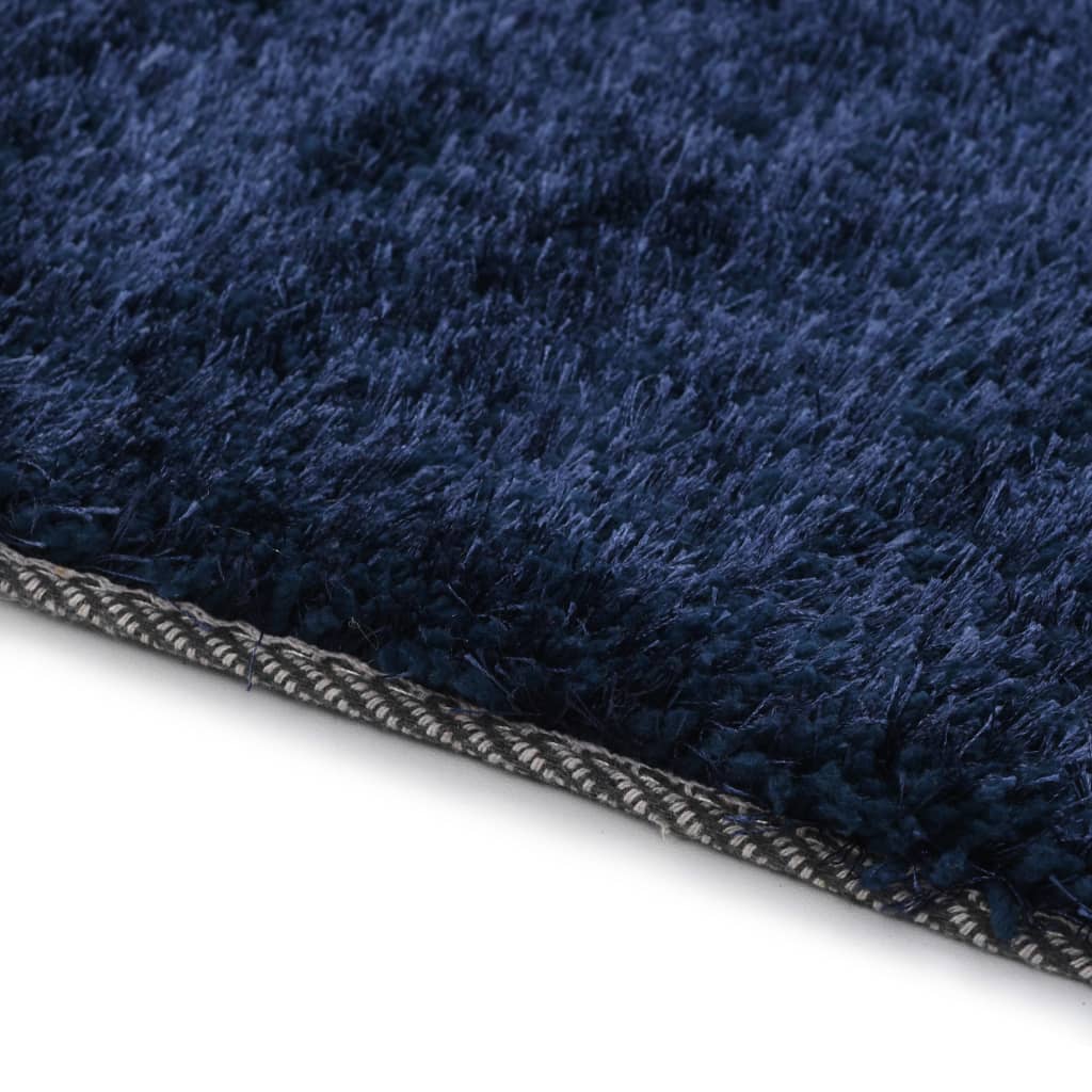 Hochflor-Teppich 160 x 230 cm Blau