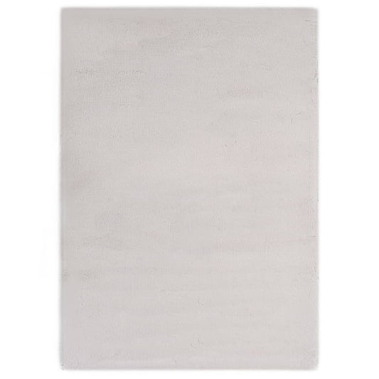 Teppich 120 x 160 cm Kunstkaninchenfell Grau